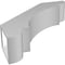 Ekena Millwork 5 1/2-in. W x 22-in. D x 22-in. H Olympic Architectural Grade PVC Knee Brace BRCP055X22X22OLY - alternate 3